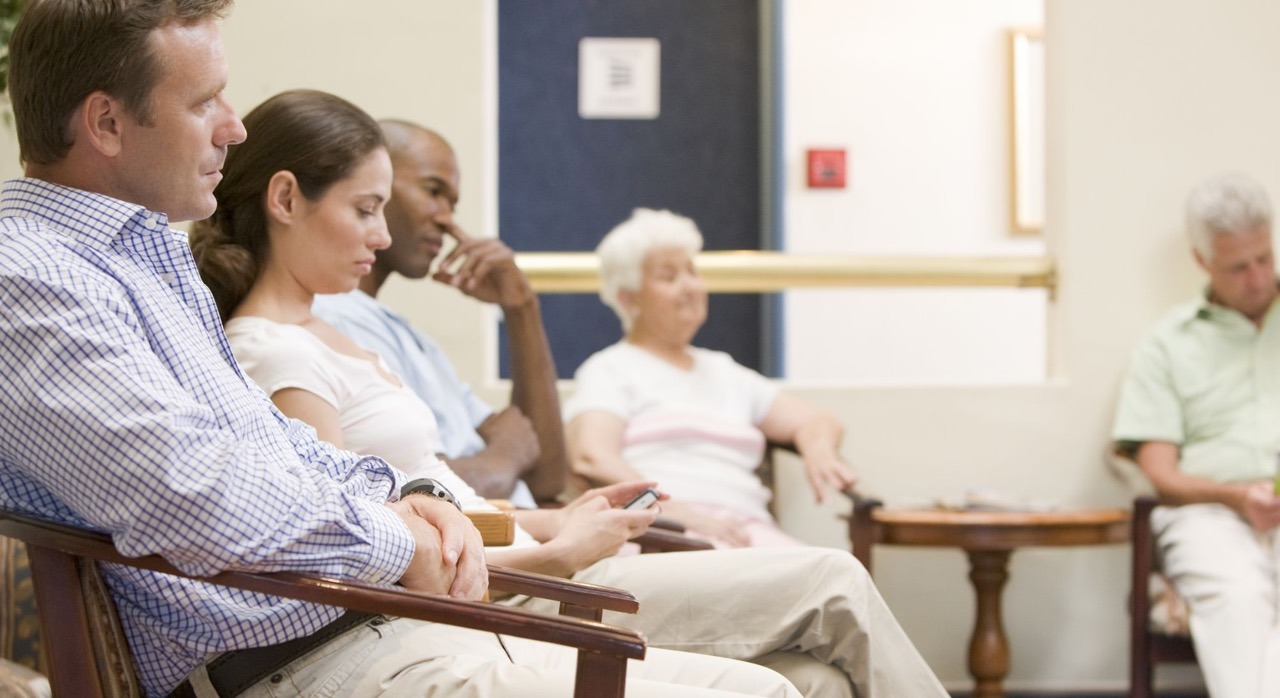 Patients in waiting room